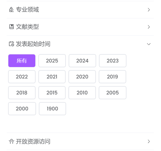 发表起始时间